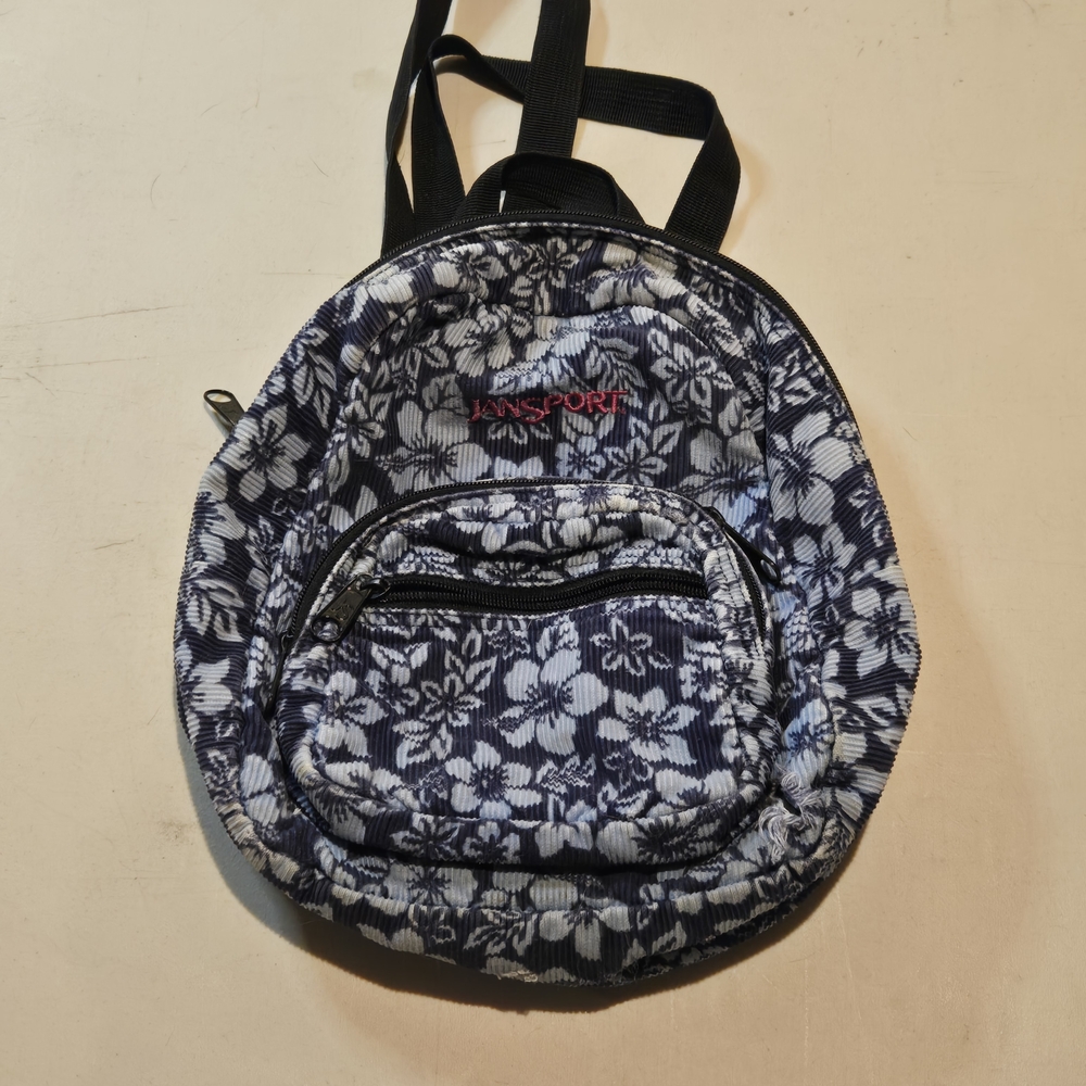 Jansport Floral Blue Mini Backpack